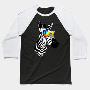 Zebra summer vibes Baseball T-Shirt